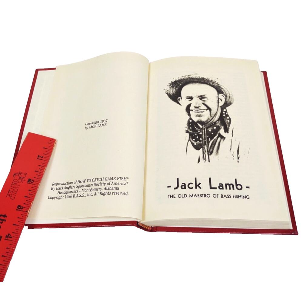 How to Catch Game Fish by Jack Lamb Bass Bait Flies Techniques 1990 Edition HB